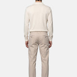 Jeans in Fibra Naturale Beige