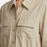 Vestito in Viscosa Taupe