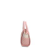 Bolso de mano rosa de piel vegana