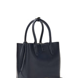 Borsa a Mano in Pelle Palmellato Blu Scuro