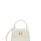 Borsa a Mano in Vera Pelle Panna Furla