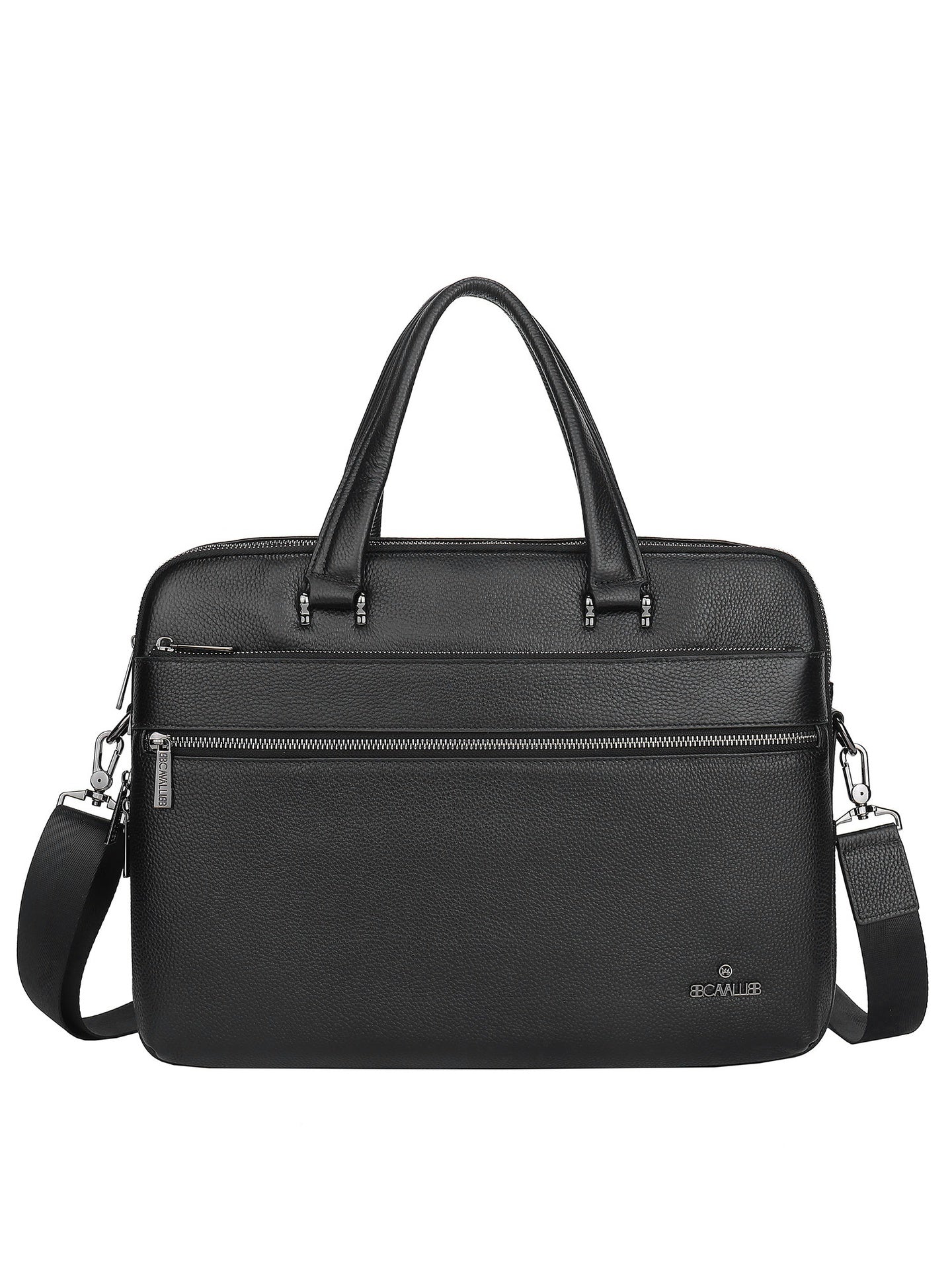 Borsa a Mano in Vera Pelle Nero