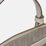 Borsa a spalla in Pelle Vegana Grigio
