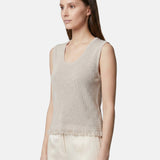 Vestito in Poliestere Beige