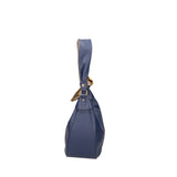 Borsa a Spalla in Vera Pelle Blu