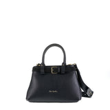 Borsa a Mano in Vera Pelle Nero Pierre Cardin