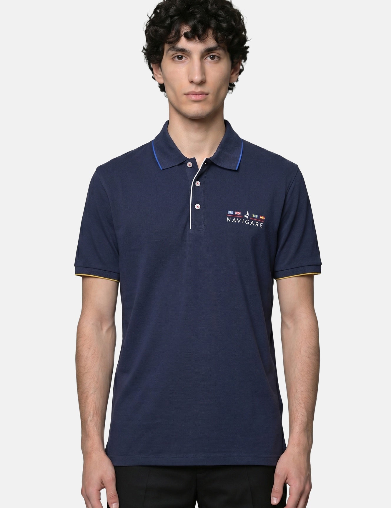 Camicia in Cotone Blu Navy Navigare