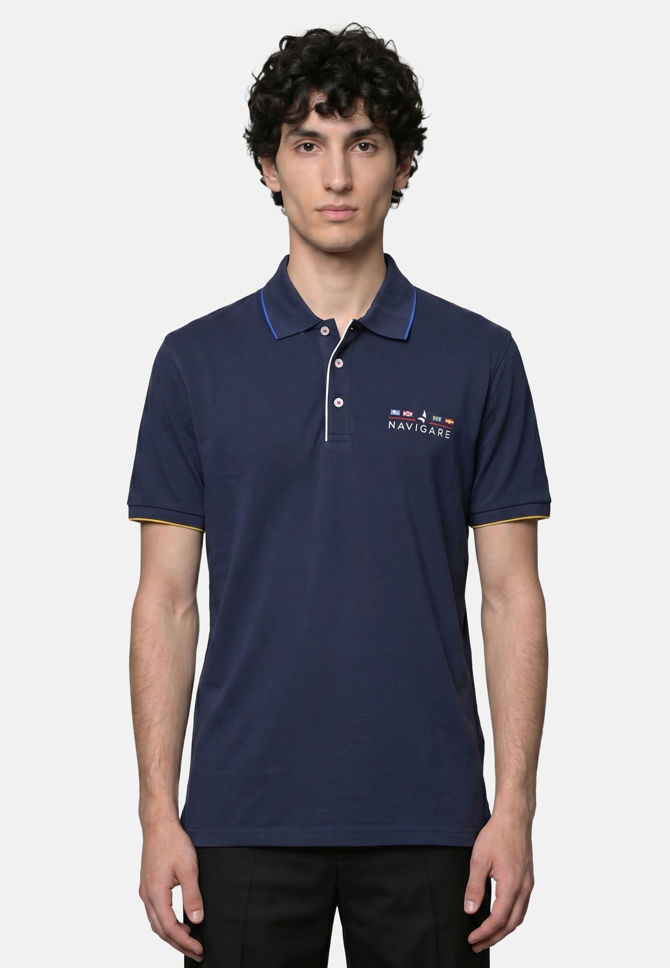 Camicia in Cotone Blu Navy Navigare