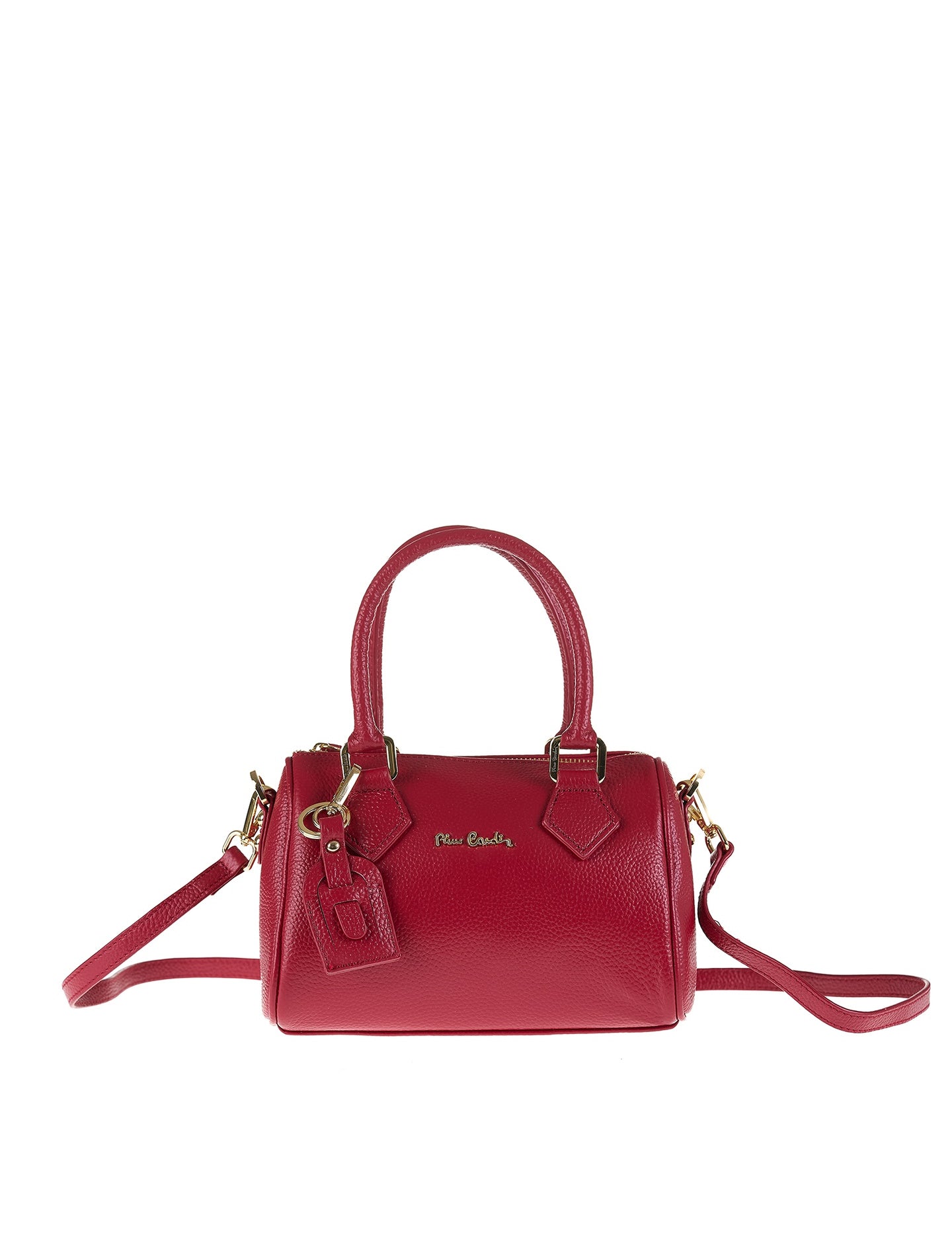 Borsa a Bauletto in Vera Pelle Rubino Pierre Cardin