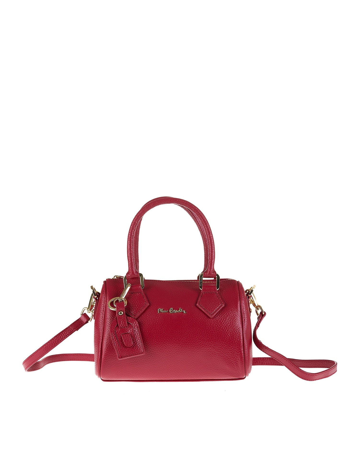 Borsa a Bauletto in Vera Pelle Rubino Pierre Cardin