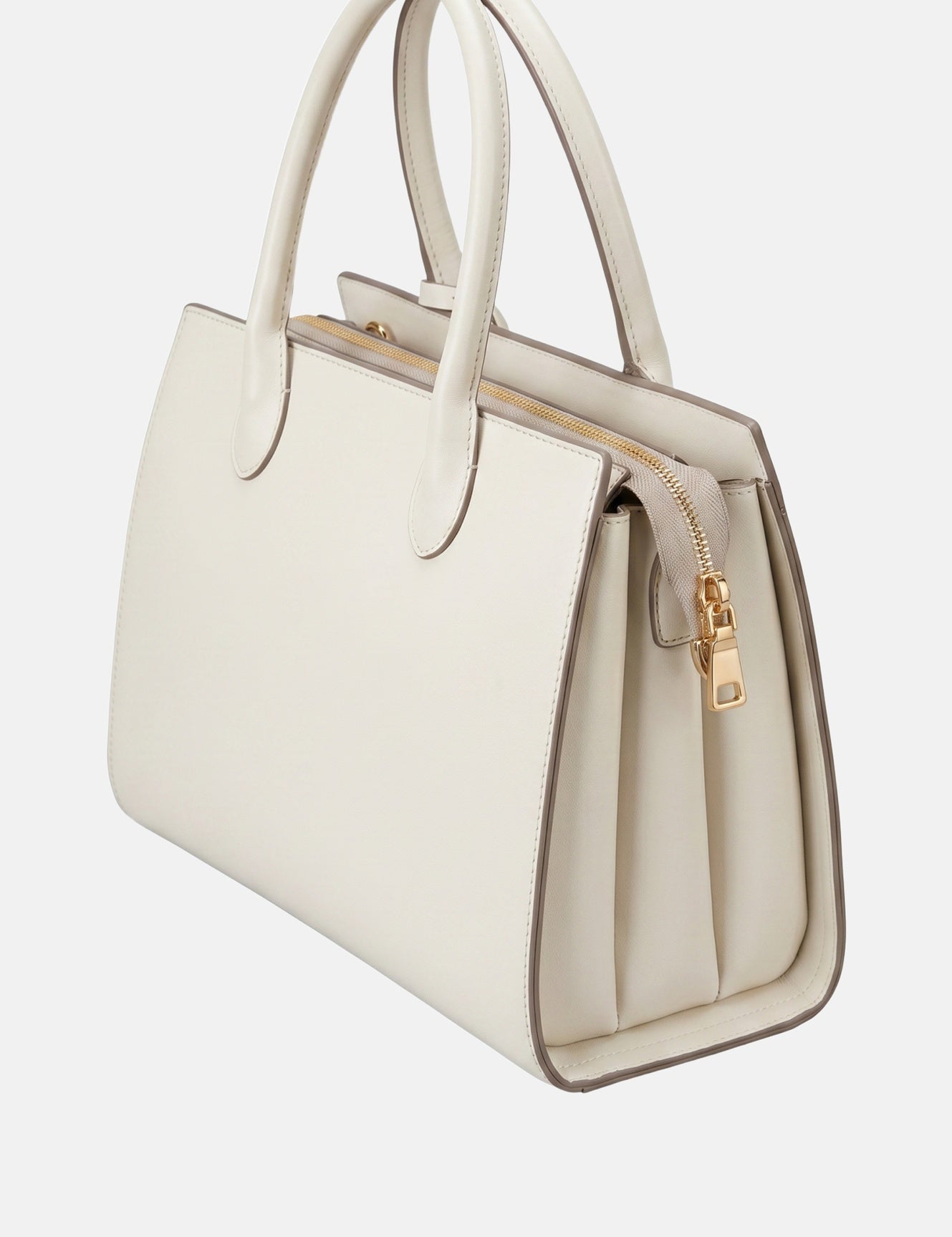 Borsa a mano in Pelle Vegana Bianco