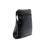 Borsa a Tracolla Uomo in Pelle Vegana Black