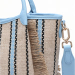 Borsa Shopper in Cotone Blu
