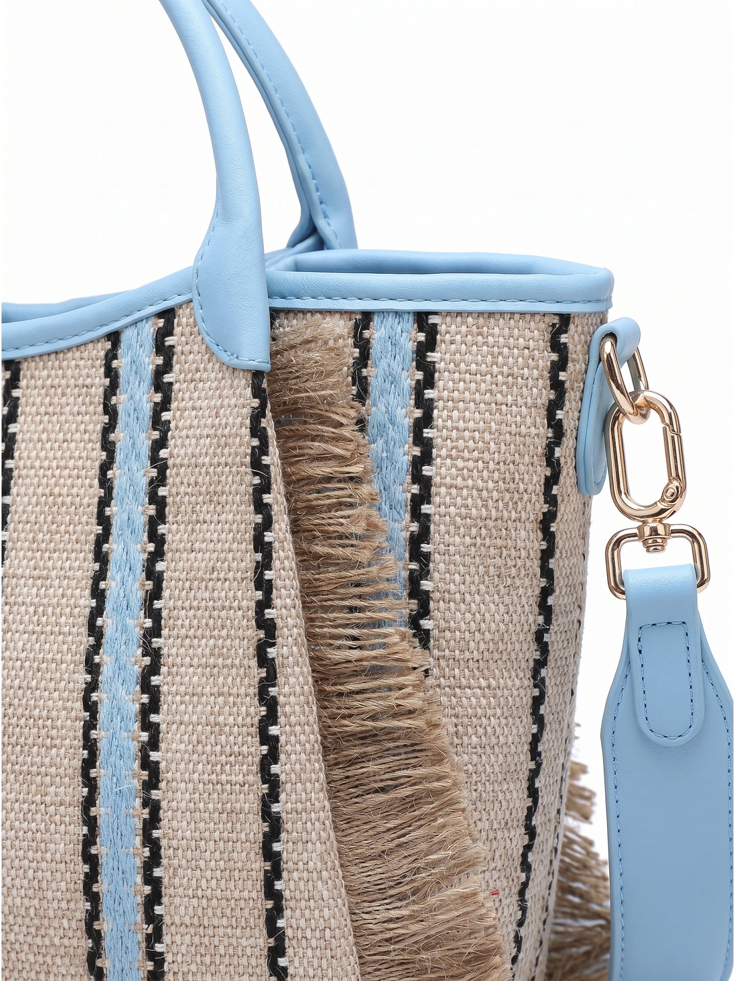 Borsa Shopper in Cotone Blu