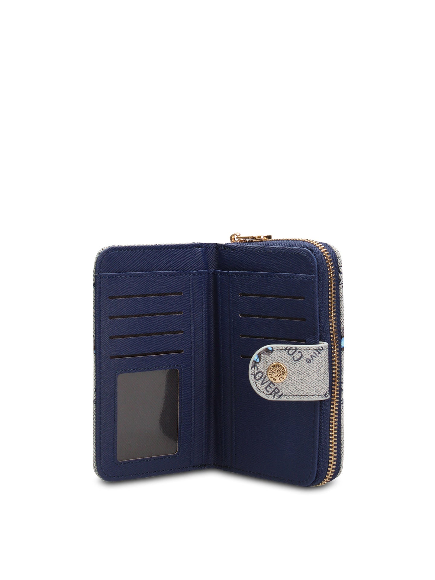 Portafoglio in Pelle Vegana Blu