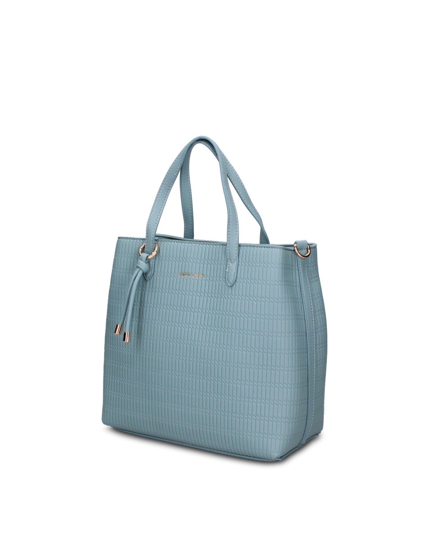 Borsa a Mano in Pelle Vegana Azzurro Pierre Cardin