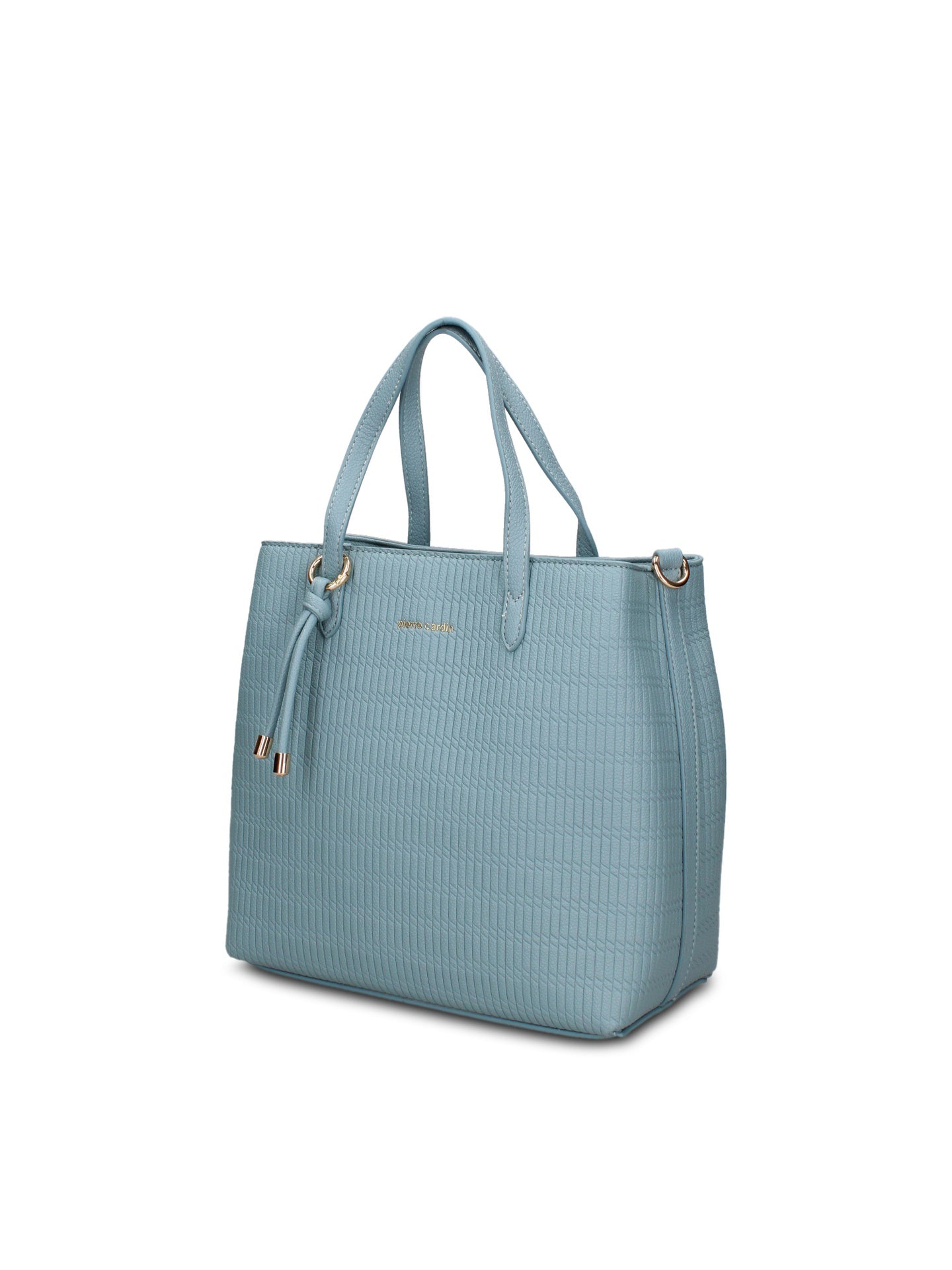 Borsa a Mano in Pelle Vegana Azzurro Pierre Cardin