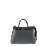 Borsa a Mano in Vera Pelle Grigio Pierre Cardin
