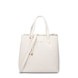 Borsa a Mano in Pelle Vegana Bianco