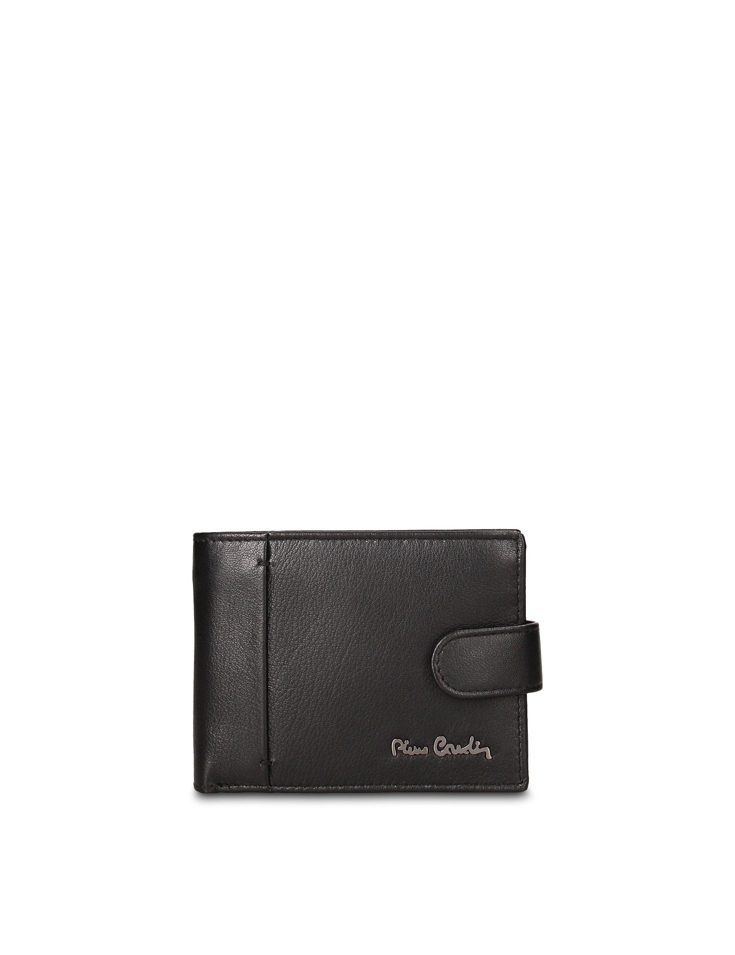 Portafoglio Uomo in Vera Pelle in Vera Pelle Nero Pierre Cardin
