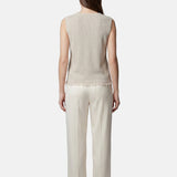Vestito in Poliestere Beige