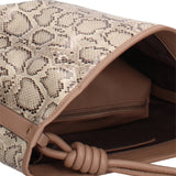 Bolso de mano de piel vegana gris