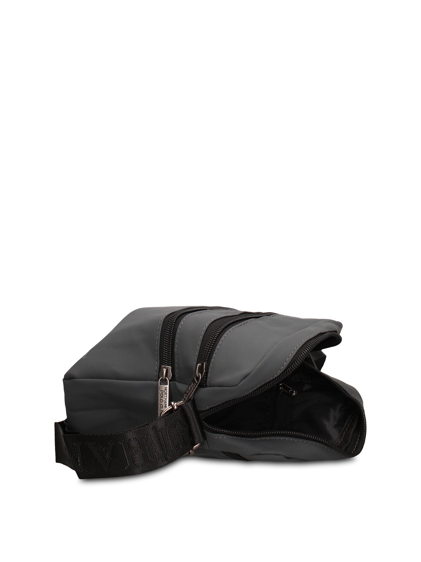 Borsa a Tracolla in 100% Pu Vegan Leather Grigio