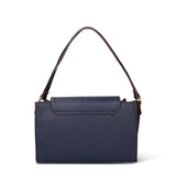 Borsa a Mano in Pelle Vegana Blu