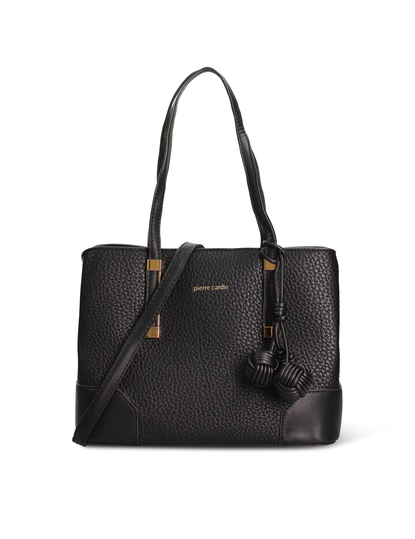 Sac bandoulière en cuir végétalien noir