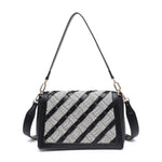 Borsa a Spalla in Pelle Vegana Nero