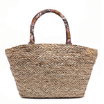 Borsa Shopper in Rattan Marrone