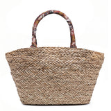 Borsa Shopper in Rattan Marrone