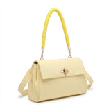 Borsa a Mano in Polyurethane Giallo