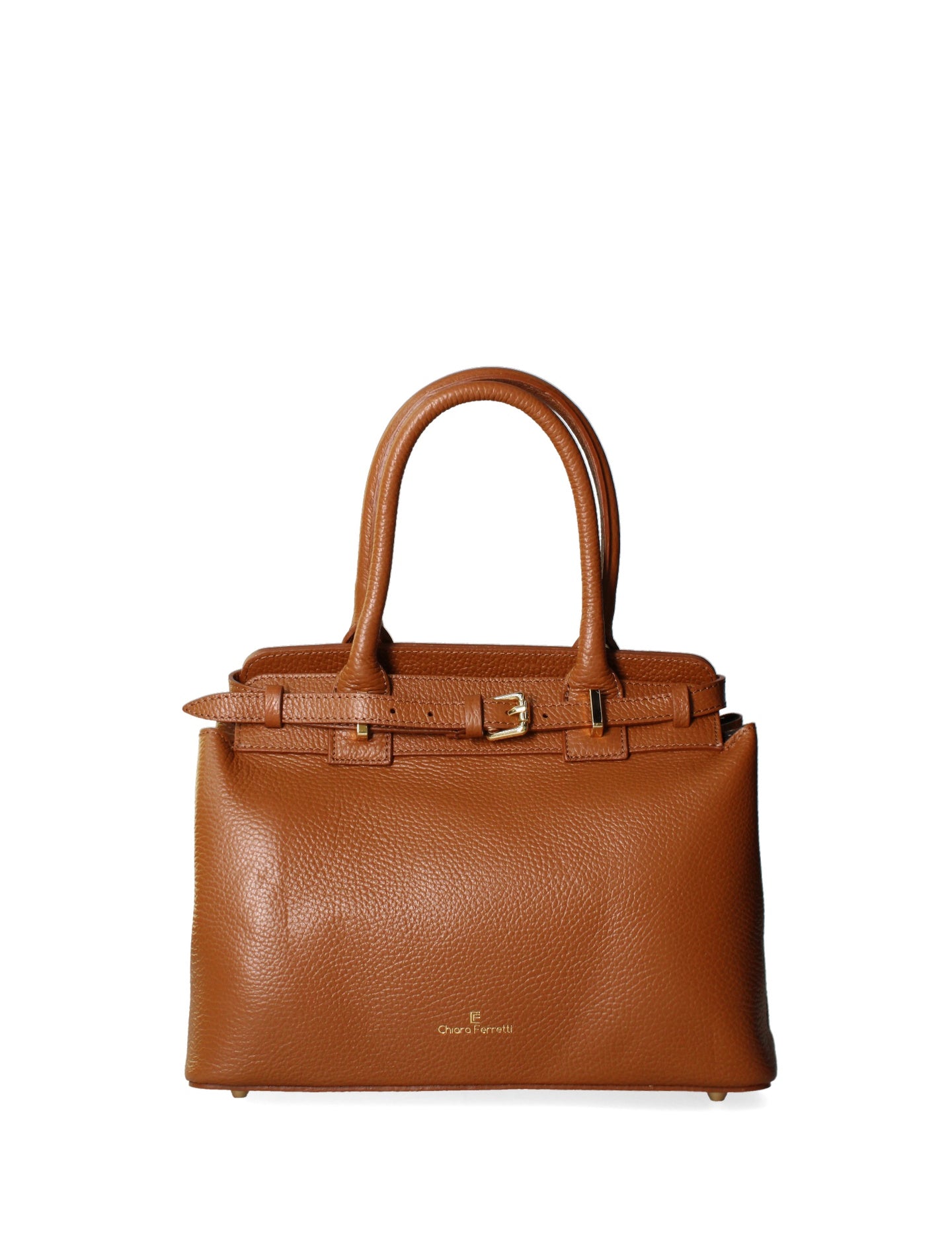Borsa a Spalla in Dollaro Leather Cuoio