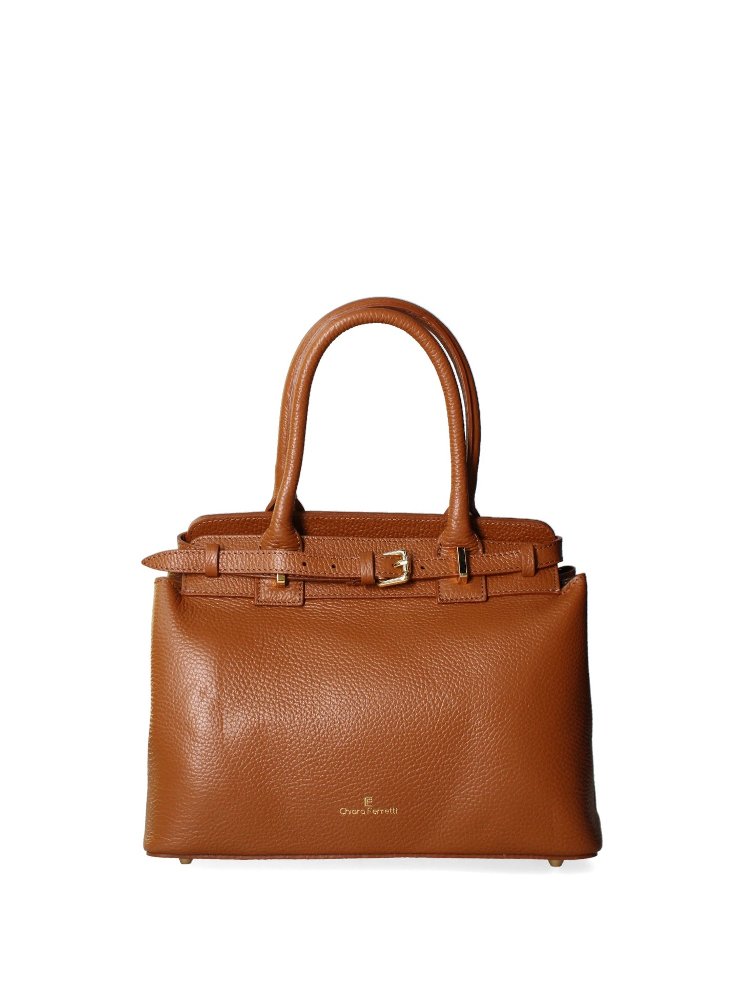 Borsa a Spalla in Dollaro Leather Cuoio
