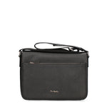 Borsa a Tracolla in Vera Pelle Nero Pierre Cardin