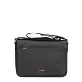Borsa a Tracolla in Vera Pelle Nero Pierre Cardin