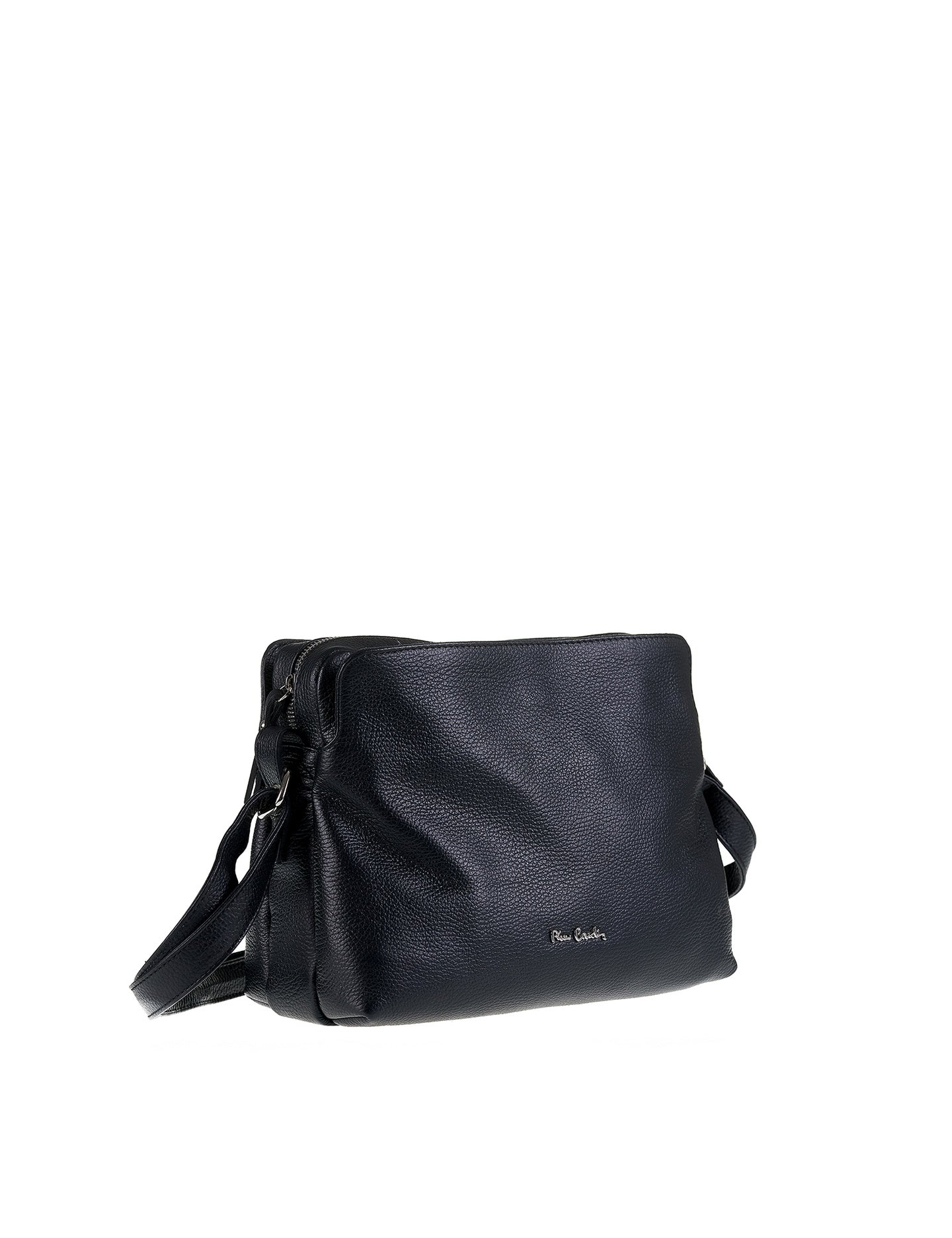 Borsa a Tracolla in Vera Pelle Nero