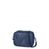 Borsa a Tracolla in Dollaro Leather Blu Scuro