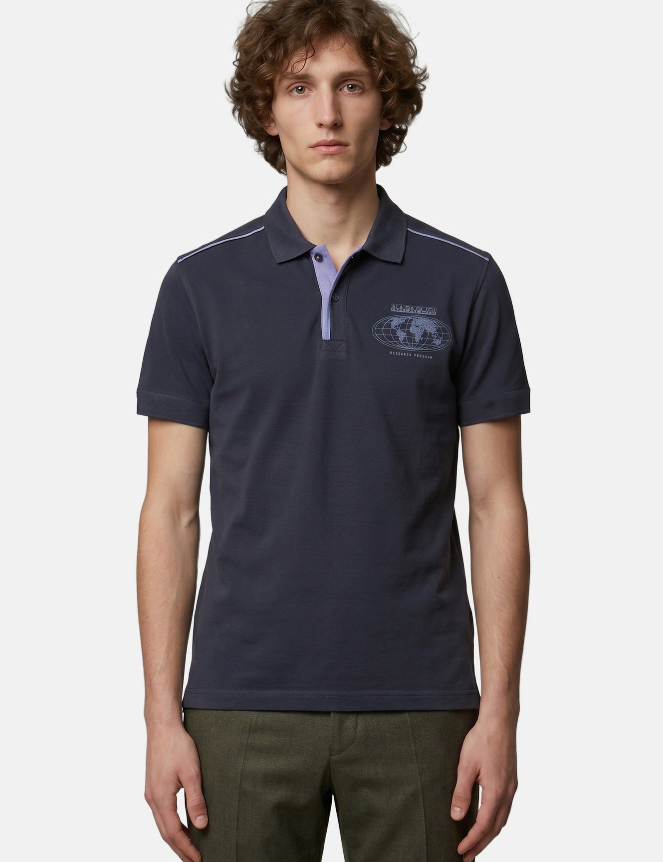 Polo in Cotone Blu Napapijri
