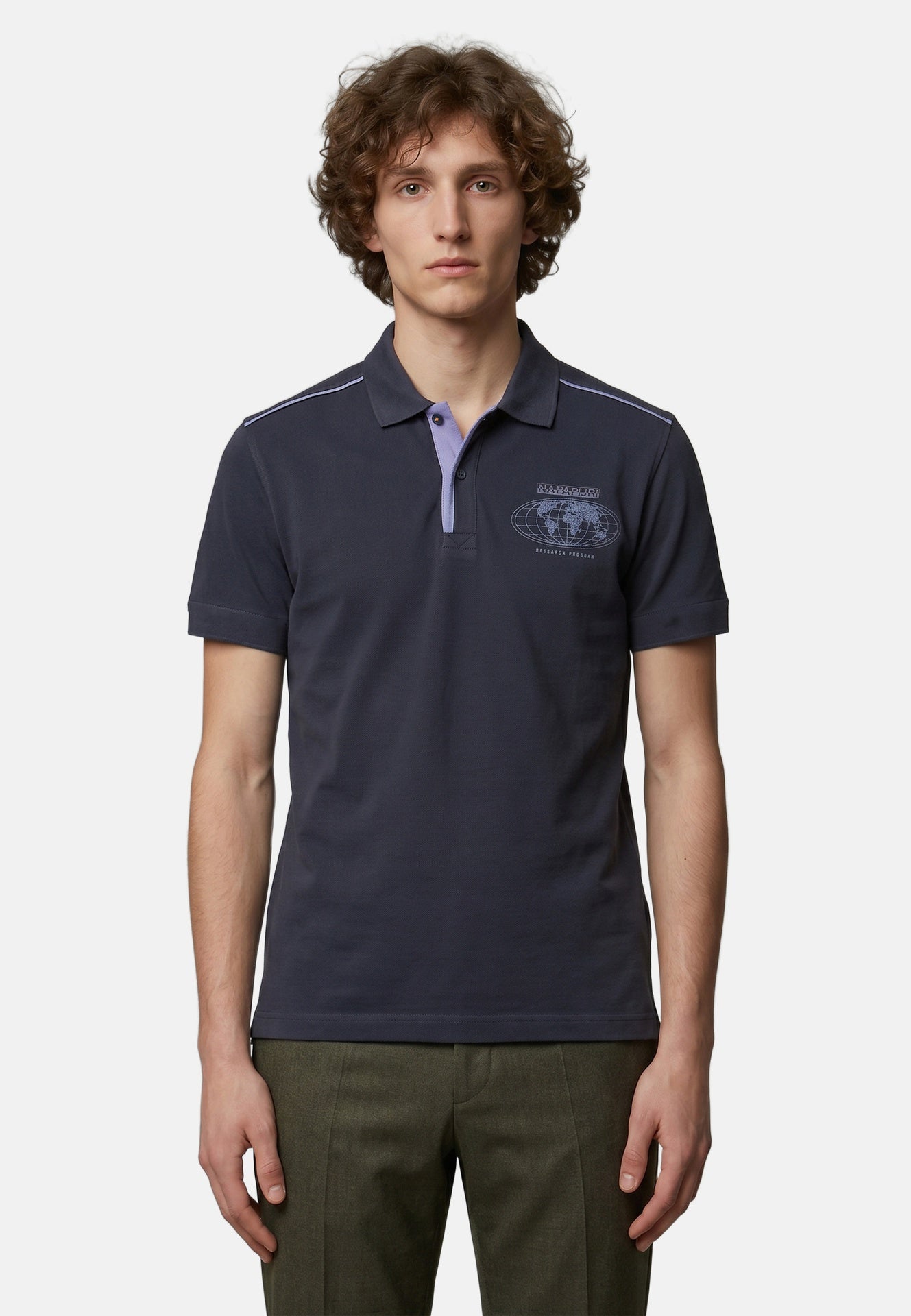Polo in Cotone Blu Napapijri