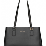 Borsa a Spalla in Pelle Vegana Nero Pierre Cardin