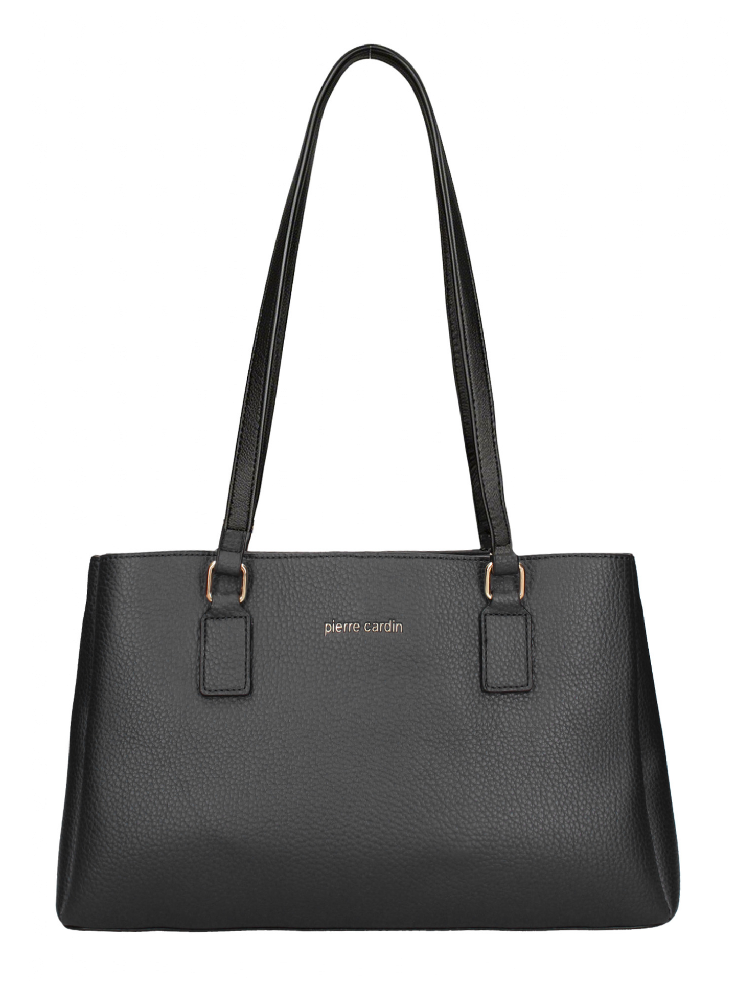 Borsa a Spalla in Pelle Vegana Nero Pierre Cardin