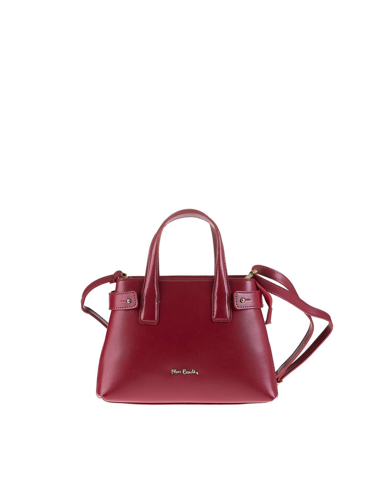 Borsa a Mano in Vera Pelle Rubino Pierre Cardin