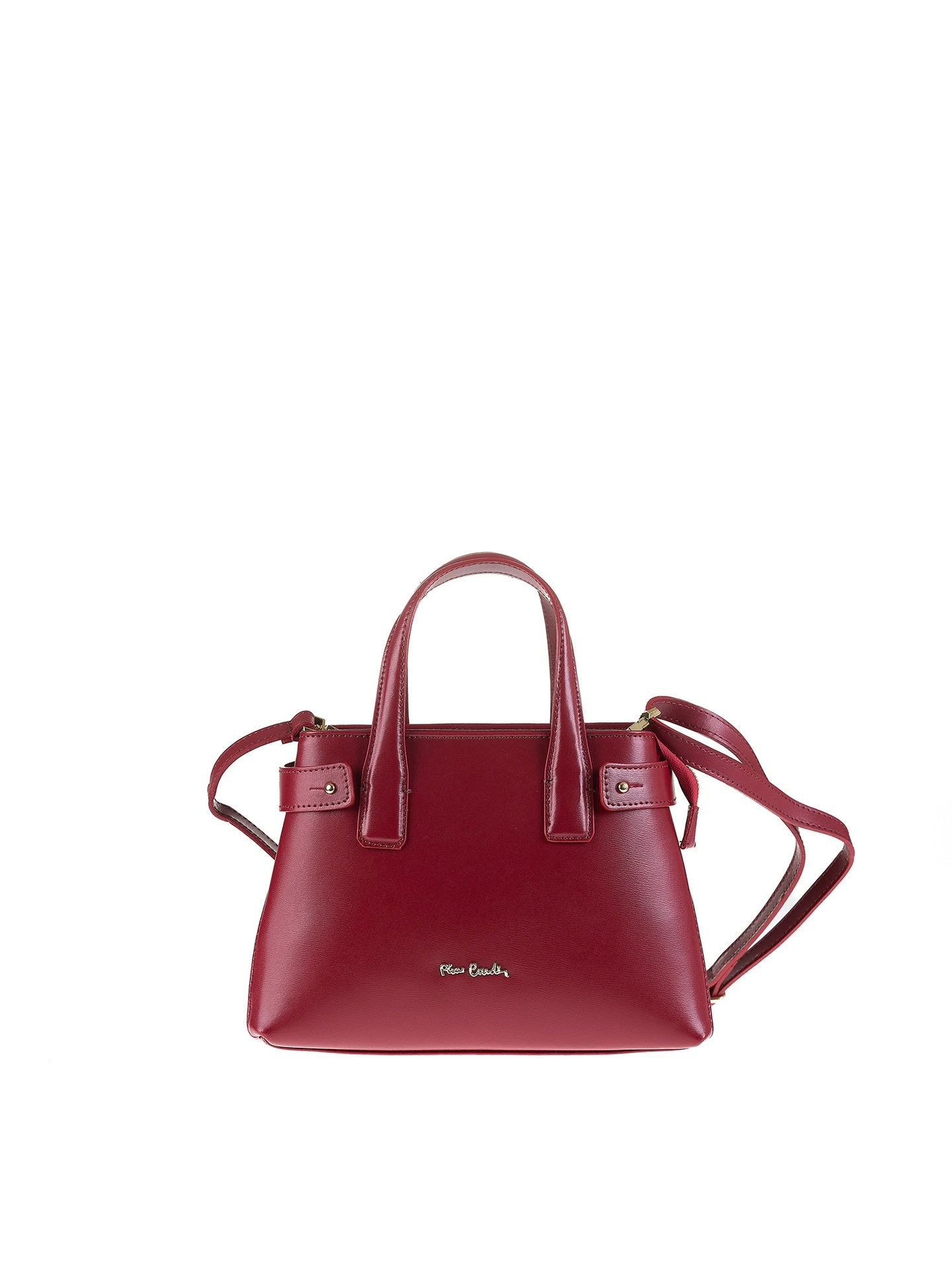 Borsa a Mano in Vera Pelle Rubino Pierre Cardin