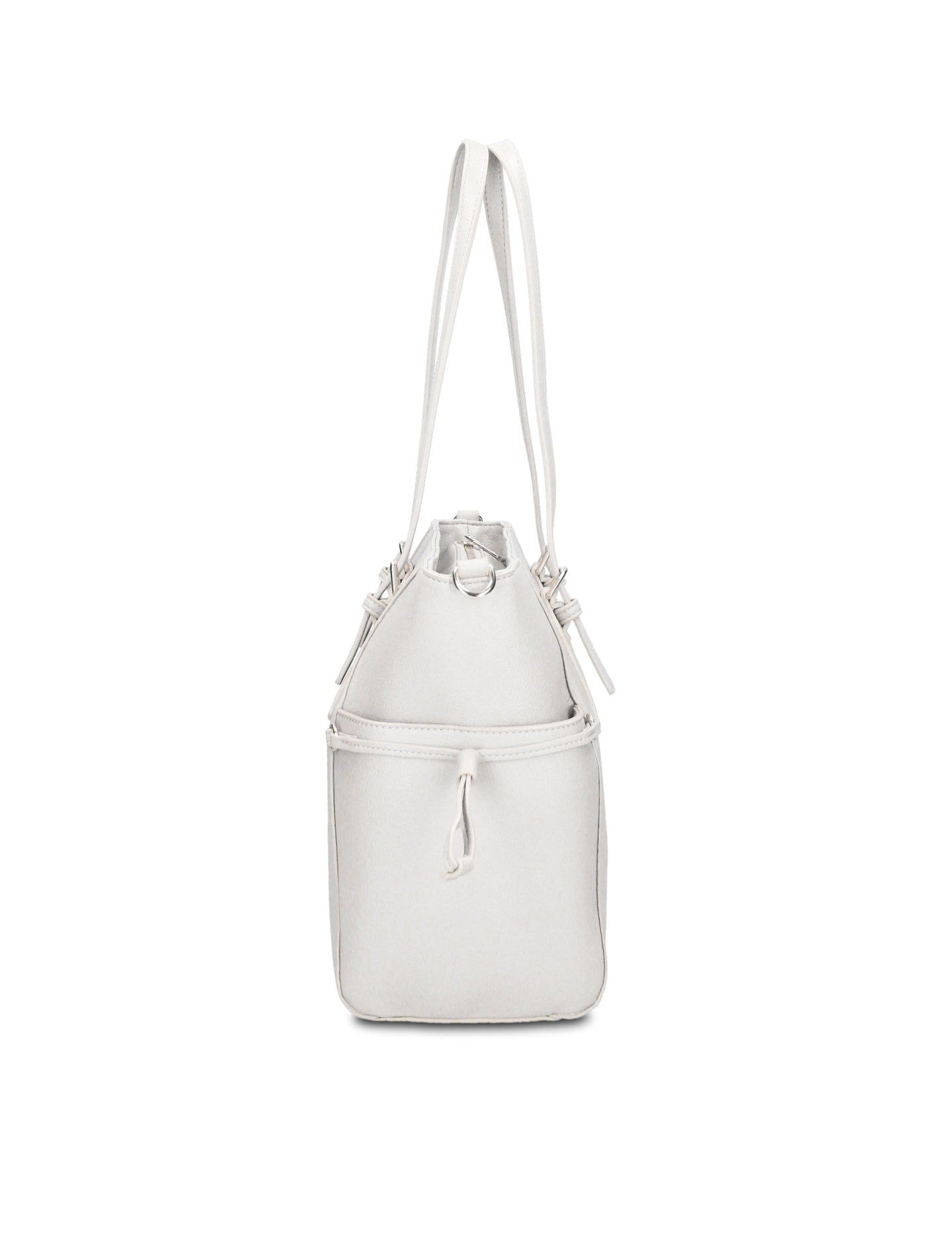 Borsa Shopper in Pelle Vegana Bianco