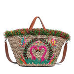 Borsa Shopper in Rattan Rosa