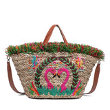 Borsa Shopper in Rattan Rosa