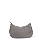 Schultertasche aus veganem Leder, Grau