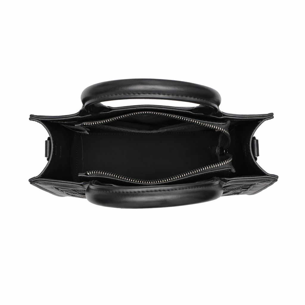 Borsa a Mano in Pelle Vegana Nero